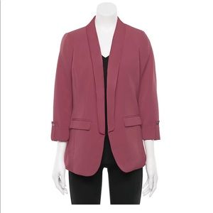 Apt. 9 Open-Front Long Boyfriend Blazer